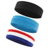 3Pack Elastic Cotton Terry Cloth Athletic Headband Sweatbands 13
