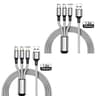 3 In 1 Universal Multi USB Fast Charging Cable 1 Or 3 Pack 10