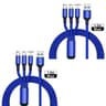 3 In 1 Universal Multi USB Fast Charging Cable 1 Or 3 Pack 11