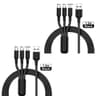 3 In 1 Universal Multi USB Fast Charging Cable 1 Or 3 Pack 12