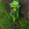 Cute Garden Gnome Frog Rabbit Turtle Statue Set  Resin Animal Figurines With Shovel For Outdoor Pat 6