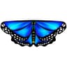 Kids Butterfly Wings Cape Girls Fairy Shawl Pixie Cloak Colorful Costume Dress Up Accessory For Par 10
