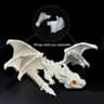 3D Printed Winged Carriage Dragon Figurine 87 Inch Art Deco Resin Sculpture Tabletop Decor 12