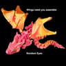 3D Printed Winged Carriage Dragon Figurine 87 Inch Art Deco Resin Sculpture Tabletop Decor 8