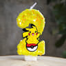 Yellow Electric Mouse Cartoon 0 To 9 Number Birthday Candle Kid Baby Shower Cake Topper Decoration  6
