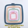 1 Or 5 Pieces Square Embroidery Hoops Plastic Hand Sewing Accessories Adjustable Cross Stitch Frame 8