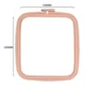 1 Or 5 Pieces Square Embroidery Hoops Plastic Hand Sewing Accessories Adjustable Cross Stitch Frame 7