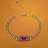 Handmade Woven Heart Beaded Adjustable Gold Accent Boho Summer Wristband 20
