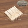 Wooden Crochet Blocking Board Grid Plate With Stainless Steel Pins For Square Knitting And Weaving 6