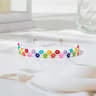Handcrafted Korean Rainbow Flower Pattern Seed Bead Bracelet Waterproof Charm Jewelry For Women 5