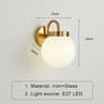 Modern Nordic Glass Globe LED Wall Sconce Lamp For Bedroom Living Room And Hotel Decor 7