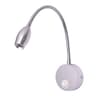 3W LED Flexible Lotus Shape Wall Bedside Spotlight With Rotating Arm And Switch In Antique Bronze 6