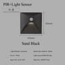Recessed Waterproof LED Wall Step Light With PIR Motion Sensor For Staircase Corridor And Outdoor F 9
