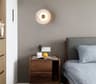 Natural Alabaster Stone Round LED Wall Lamp Sconce With Copper Base For Foyer Bedside And Staircase 3