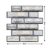 Retro Brick 3D Waterproof Self Adhesive Wall Panels For Bathroom Kitchen And Fireplace Accent 10