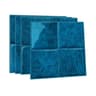 Emerald Glazed Ceramic Texture Wall Decals PET And PU Moisture Proof Peel And Stick Backsplash For  9