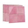 Emerald Glazed Ceramic Texture Wall Decals PET And PU Moisture Proof Peel And Stick Backsplash For  10