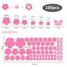 Botanical Floral Art Wall Decals 108 Piece Pack Self Adhesive Vinyl Stickers For Bedroom Living Roo 11