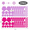 Botanical Floral Art Wall Decals 108 Piece Pack Self Adhesive Vinyl Stickers For Bedroom Living Roo 10