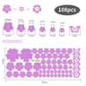 Botanical Floral Art Wall Decals 108 Piece Pack Self Adhesive Vinyl Stickers For Bedroom Living Roo 18