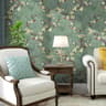 Floral Pattern Green Surface Roll Waterproof Self Adhesive Contact Paper Wallpaper 10