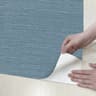 Blue Texture Straw Pattern PVC Peel Stick Wallpaper Cabinet Contact Paper 6