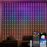 App Controlled RGB LED Curtain String Lights With Wireless Remote 6