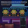 Customizable Bluetooth LED Curtain Wall Light With Music Pulse Modes 5