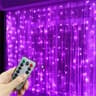 Remote Controlled USB LED Curtain String Fairy Lights With 8 Modes For Holiday And Wedding Decor 10