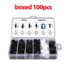 Universal Car Fastener Push Retainer Clip Set Bumper And Door Trim Panel Rivet Kit With Storage Cas 8