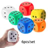 Large Foam Dice Set Soft Jumbo 6 Sided Dot Rebound Dice 6