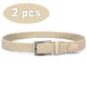 Casual Stretch Woven Braided Belt Set No Hole Pin Buckle Unisex 8