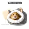 Soft Warm Insulated Small Pet Winter Bed Hanging Fleece House Hammock Cottage 10