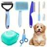 8Piece Cat Grooming  Beauty Kit With Slicker Brush Nail Clipper File Flea Comb Bath Brush 13