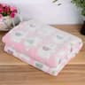Soft And Cozy Cartoon Elephant Flannel Pet Blanket Throw For Dogs And Cats 6