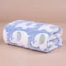Soft And Cozy Cartoon Elephant Flannel Pet Blanket Throw For Dogs And Cats 7