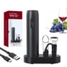 Ins Style One Touch Electric Corkscrew Gift Set With Aerator Spout And Vacuum Stopper 7