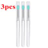 Reusable Soft Silicone Lip Brush Applicator Set With Clear Handles 15