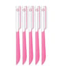 5 Piece Stainless Steel Eyebrow Epilator And Facial Hair Trimming Razor Set For Women 7