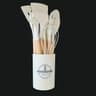 12 Piece Silicone Cooking Utensil Set  Heat Resistant Non Stick Spatula Spoon Set With Wooden Handl 10