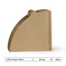 V Shaped Wood Pulp Cone Coffee Filter Paper For Pour Over Drip Brewer 6