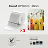 3Roll Pack MultiFormat Thermal Label Stickers 7