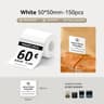 6Roll Bulk Pack Waterproof  OilProof Thermal Label Sticker Tape 16