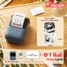 Commercial Wireless Thermal Label Printer 300 DPI Red Black Dual Color Sticker Maker 8