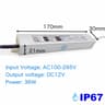 IP67 Waterproof LED Driver 12V Power Supply AC100 To 265V Transformer 8