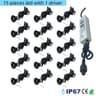 IP67 Small Outdoor 1W 12V Waterproof LED Deck Light Ground Staircase Decor Lighting Set 10