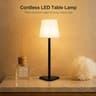 Touch Shower Light Three Color Adjustable Height 18000mAh Battery Bathroom Bedroom Desk Lamp 0