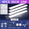 LED Tube Light With Switch Wire 110V 220V 10W 20W Lighting Strip Lamp 30cm 50cm Kitchen Cabinet 11