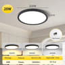 Ultra Thin LED Ceiling Light 3 Colors Ceiling Lamp Dial Control 220V Living Room Bedroom Panel 11