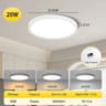 Ultra Thin LED Ceiling Light 3 Colors Ceiling Lamp Dial Control 220V Living Room Bedroom Panel 6